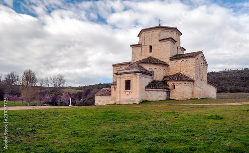 Ancient church in the fields of Valladolid photo
