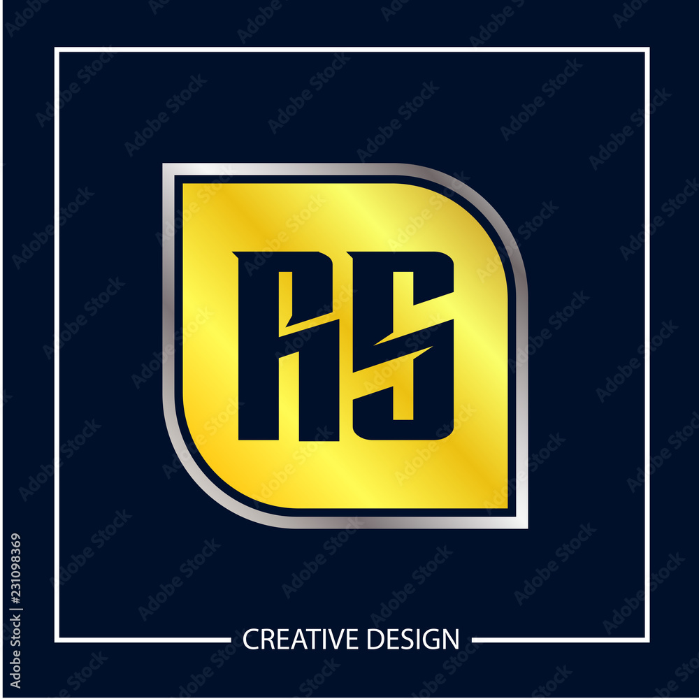 Initial Letter RS Logo Template Design Vector Illustration Initial Letter RS Logo Template Design Vector Illustration