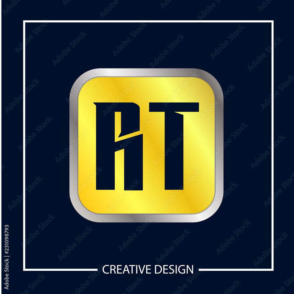 Initial Letter RT Logo Template Design Vector Illustration Initial Letter RT Logo Template Design Vector Illustration
