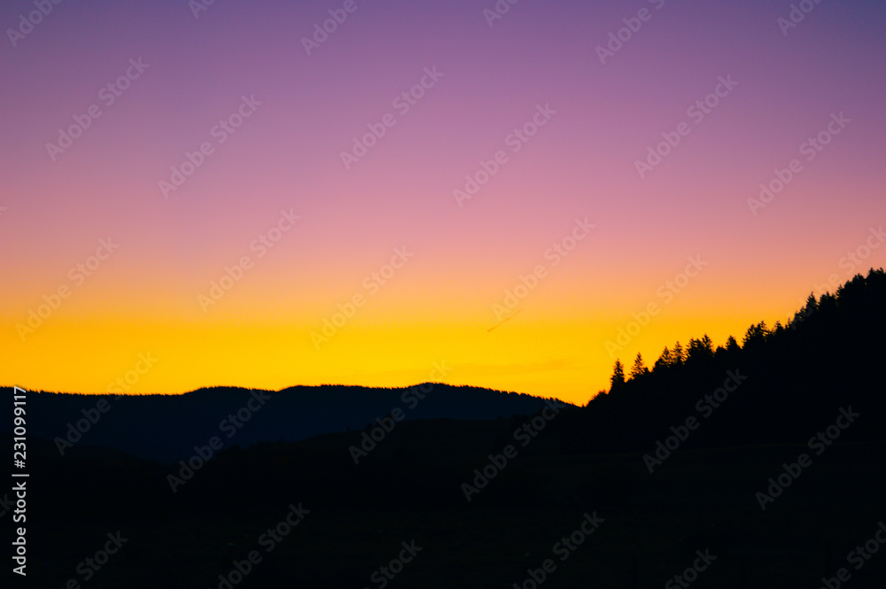 north america mountain sunrise