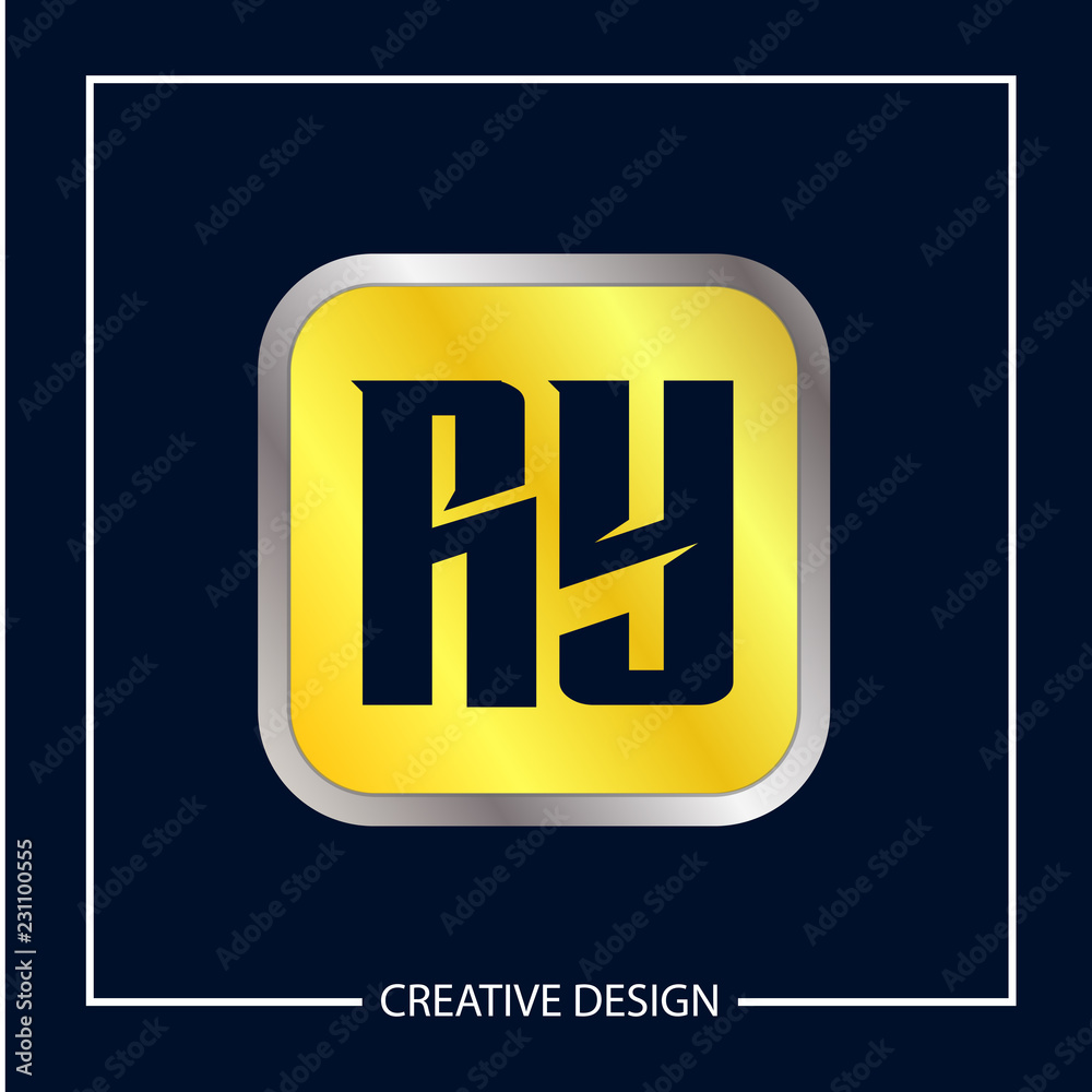 Initial Letter RY Logo Template Design Vector Illustration Initial Letter RY Logo Template Design Vector Illustration