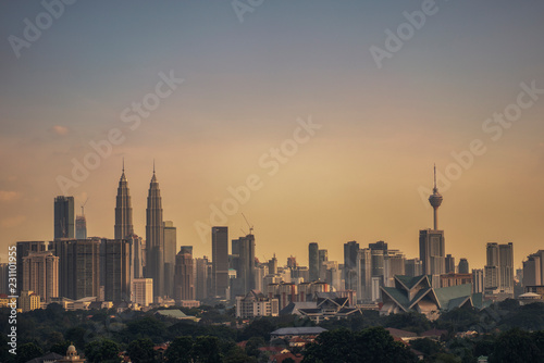 Canvas Print Kuala Lumpur night Scenery, The Palace of Culture