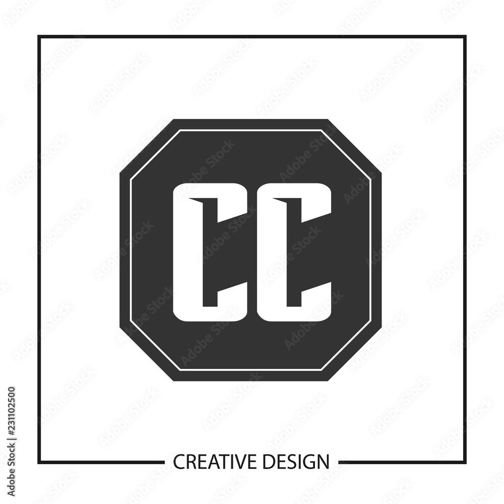 Initial Letter CC Logo Template Design Vector Illustration Initial Letter CC Logo Template Design Vector Illustration