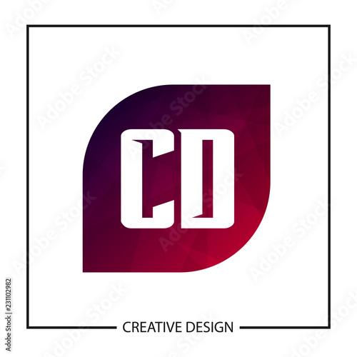 Initial Letter CD Logo Template Design Vector Illustration
