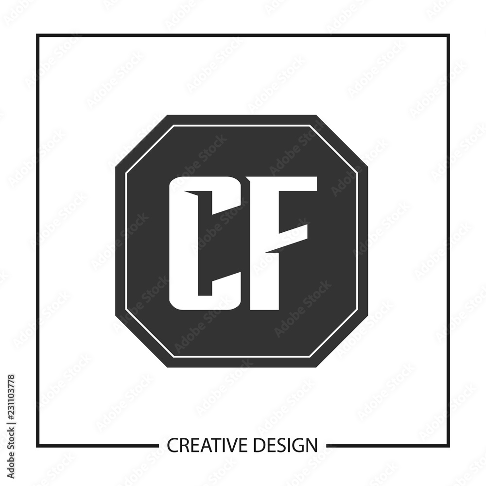 Initial Letter CF Logo Template Design Vector Illustration Initial Letter CF Logo Template Design Vector Illustration