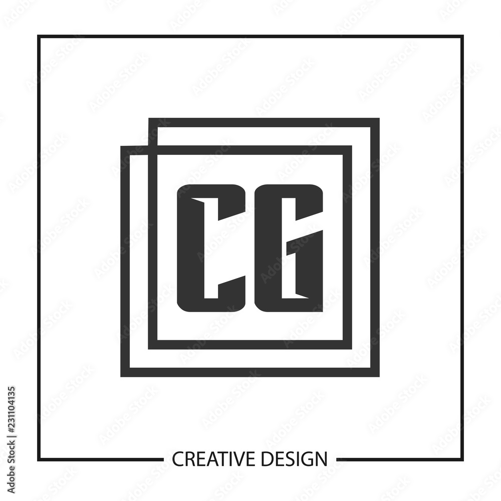 Initial Letter CG Logo Template Design Vector Illustration