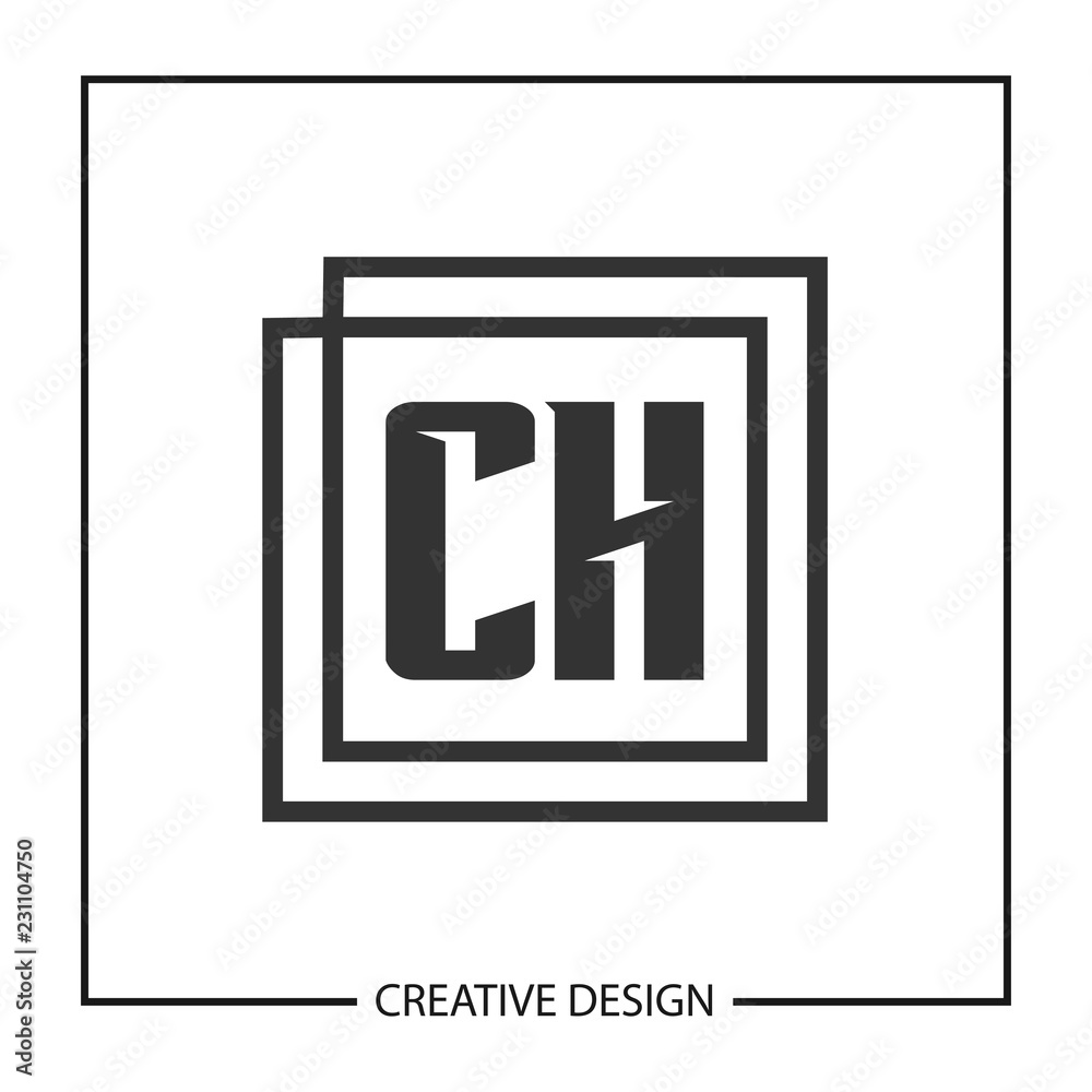 Initial Letter CH Logo Template Design Vector Illustration Initial Letter CH Logo Template Design Vector Illustration