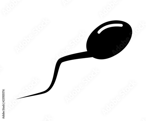 sperm icon on white background. flat style. sperm icon for your web site design, logo, app, UI.  spermatozoa sign.