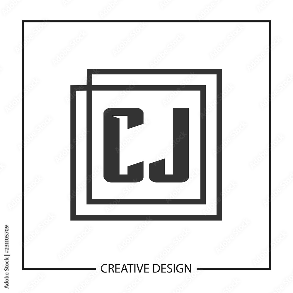 Initial Letter CJ Logo Template Design Vector Illustration Initial Letter CJ Logo Template Design Vector Illustration