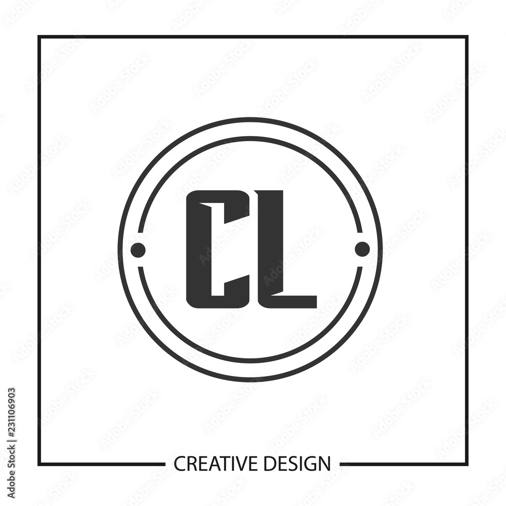 Initial Letter CL Logo Template Design Vector Illustration Initial Letter CL Logo Template Design Vector Illustration