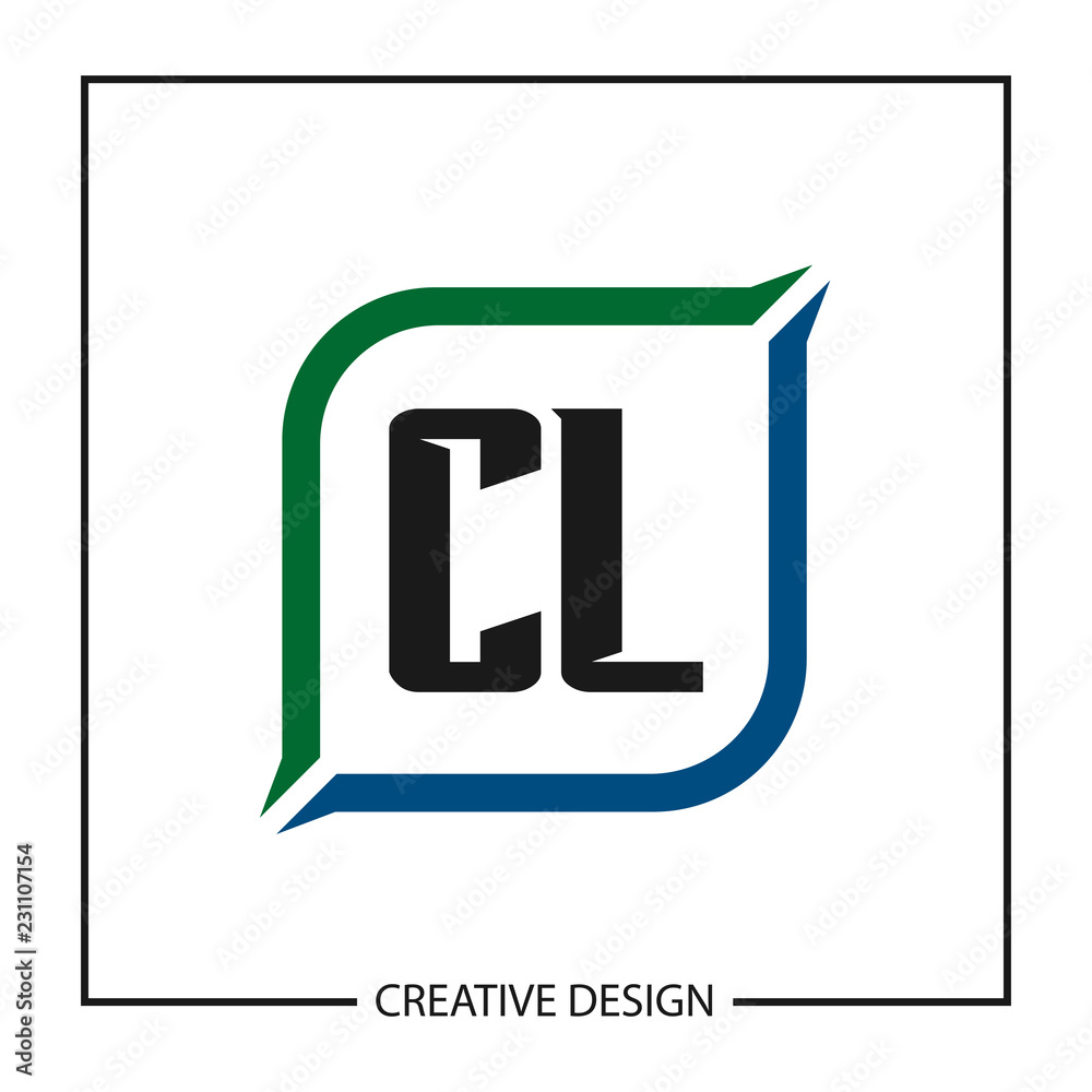 Initial Letter CL Logo Template Design Vector Illustration Initial Letter CL Logo Template Design Vector Illustration