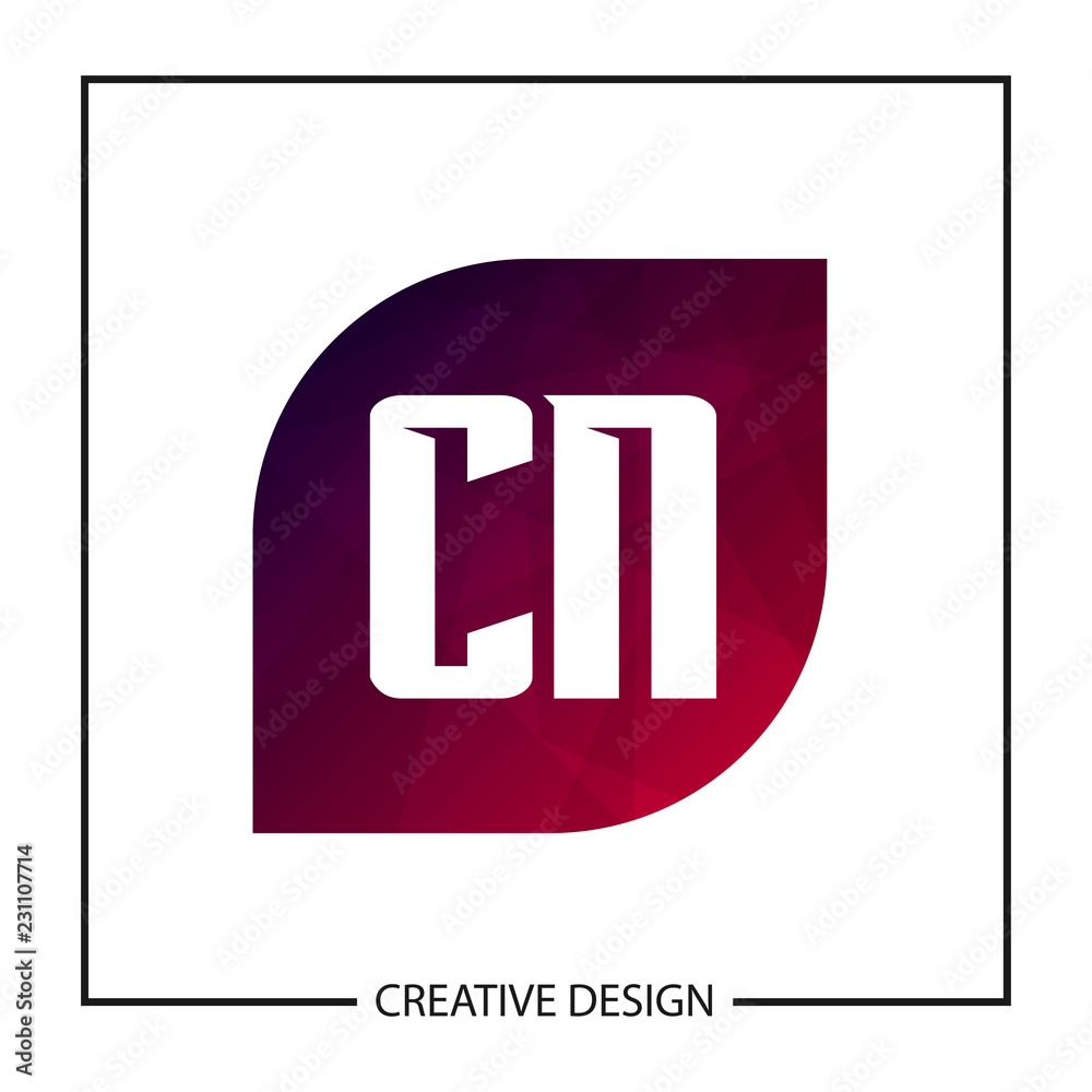 Initial Letter CN Logo Template Design Vector Illustration Initial Letter CN Logo Template Design Vector Illustration
