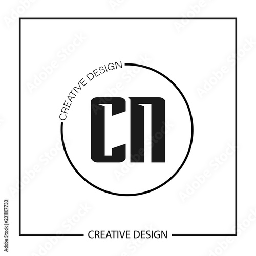 Initial Letter CN Logo Template Design Vector Illustration