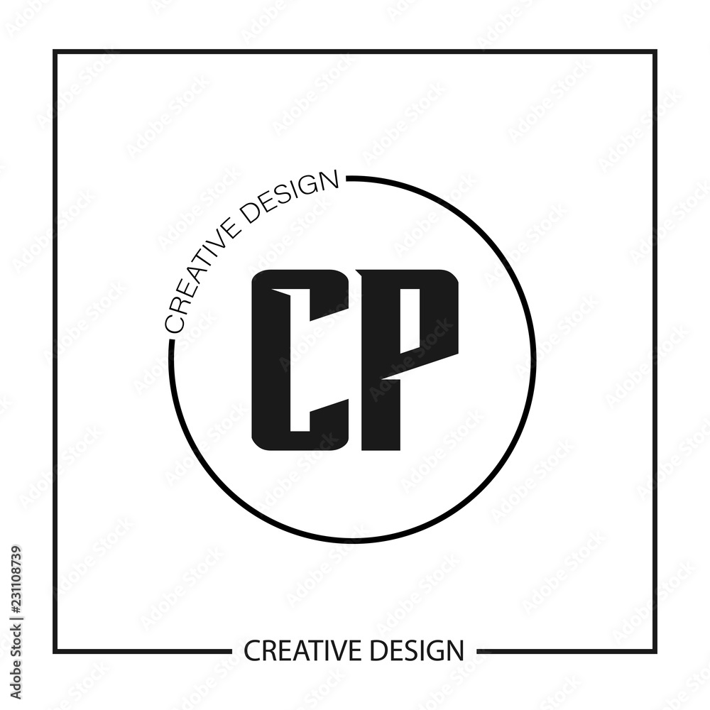 Initial Letter CP Logo Template Design Vector Illustration