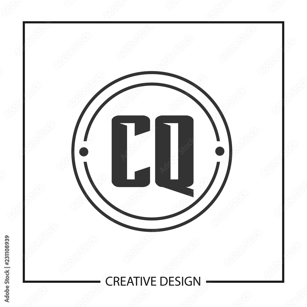 Initial Letter CQ Logo Template Design Vector Illustration Initial Letter CQ Logo Template Design Vector Illustration