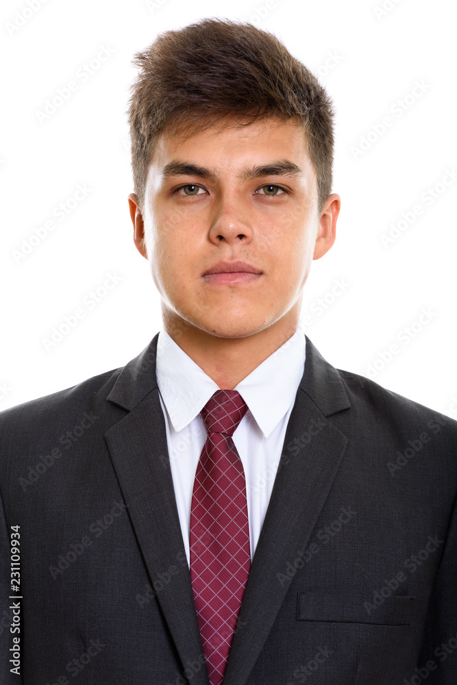 Face of young handsome businessman looking at camera Face of young handsome businessman looking at camera