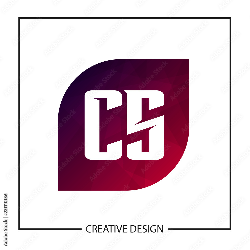 Initial Letter CS Logo Template Design Vector Illustration