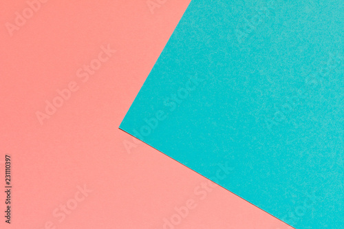 Pink blue background texture colored paper. Trendy colors for design. Abstract geometric background