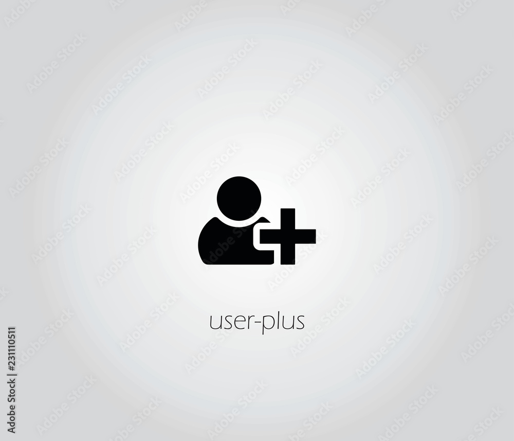 user plus icon vector user plus icon vector