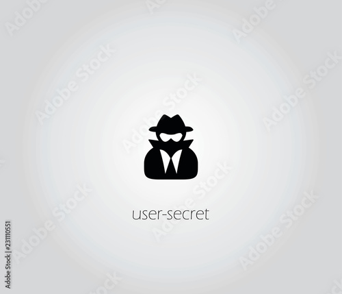 user secret icon vector