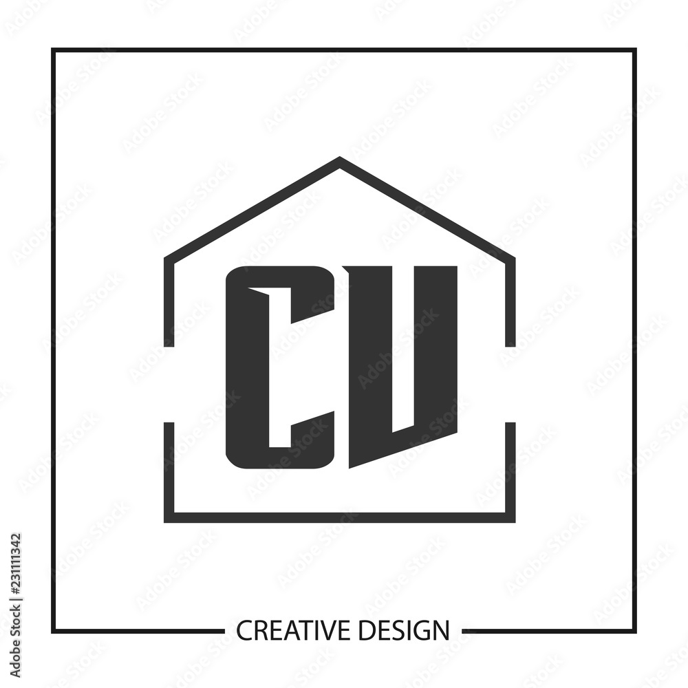 Initial Letter CV Logo Template Design Vector Illustration Initial Letter CV Logo Template Design Vector Illustration