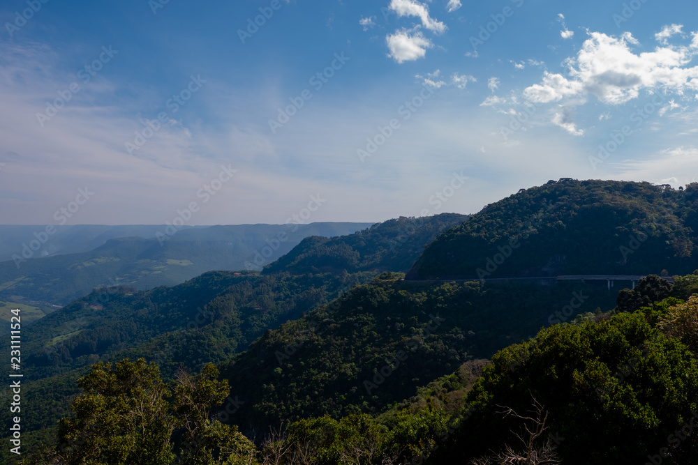 Vista do Alto da Serra na Estrada do Rio Grande do Sul, Brasil Vista do Alto da Serra na Estrada do Rio Grande do Sul, Brasil