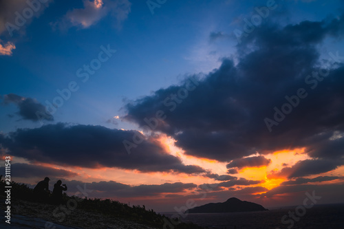 Sunset in Zamami Island  Okinawa  Japan