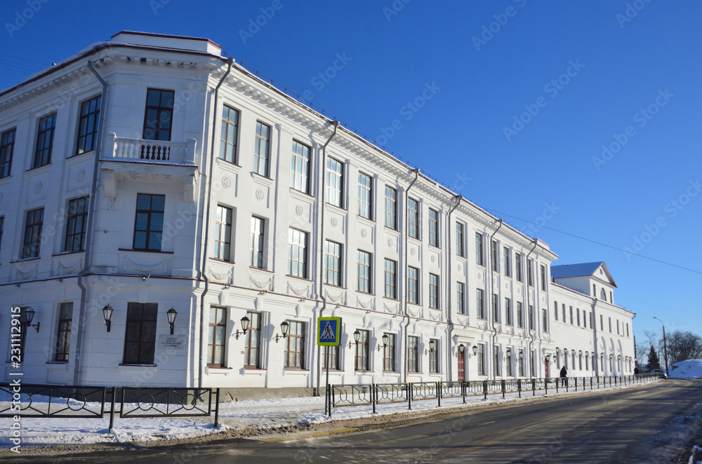 Arkhangelsk, Russia. 4 secondary school opened in 1911 in honor of the 100th anniversary of M. V. Lomonosov