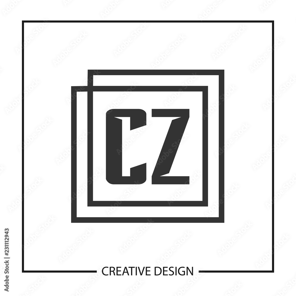 Initial Letter CZ Logo Template Design Vector Illustration Initial Letter CZ Logo Template Design Vector Illustration