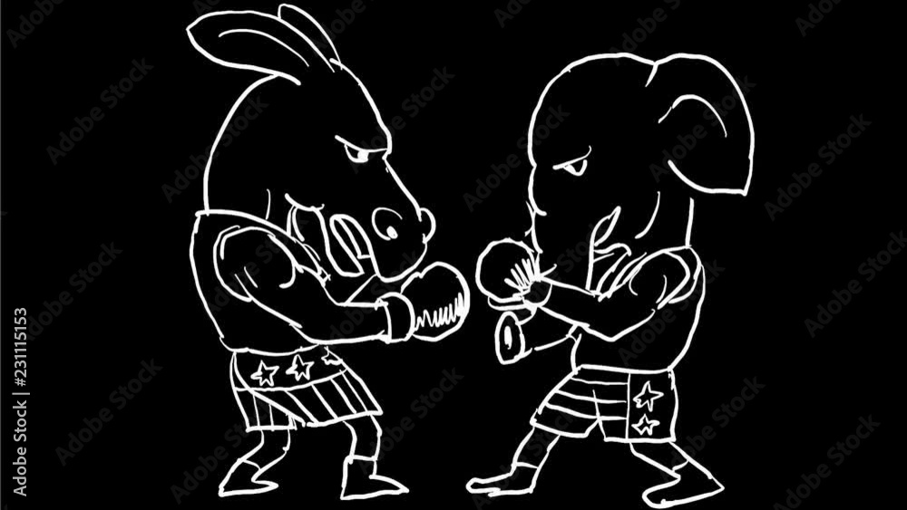 Vídeo do Stock: 2d Animation motion graphics showing a drawing of a ...