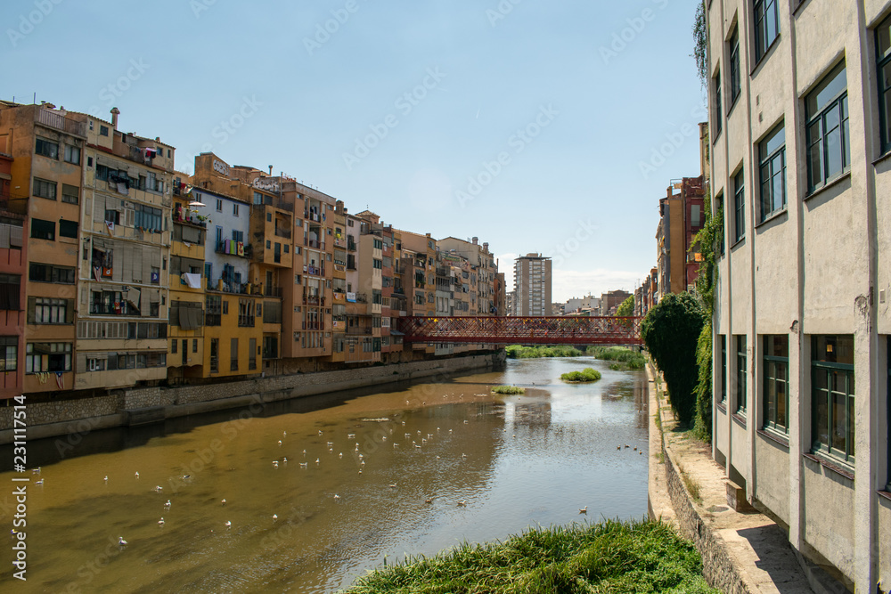 Aufnahmen von Girona in Katalonien Spanien