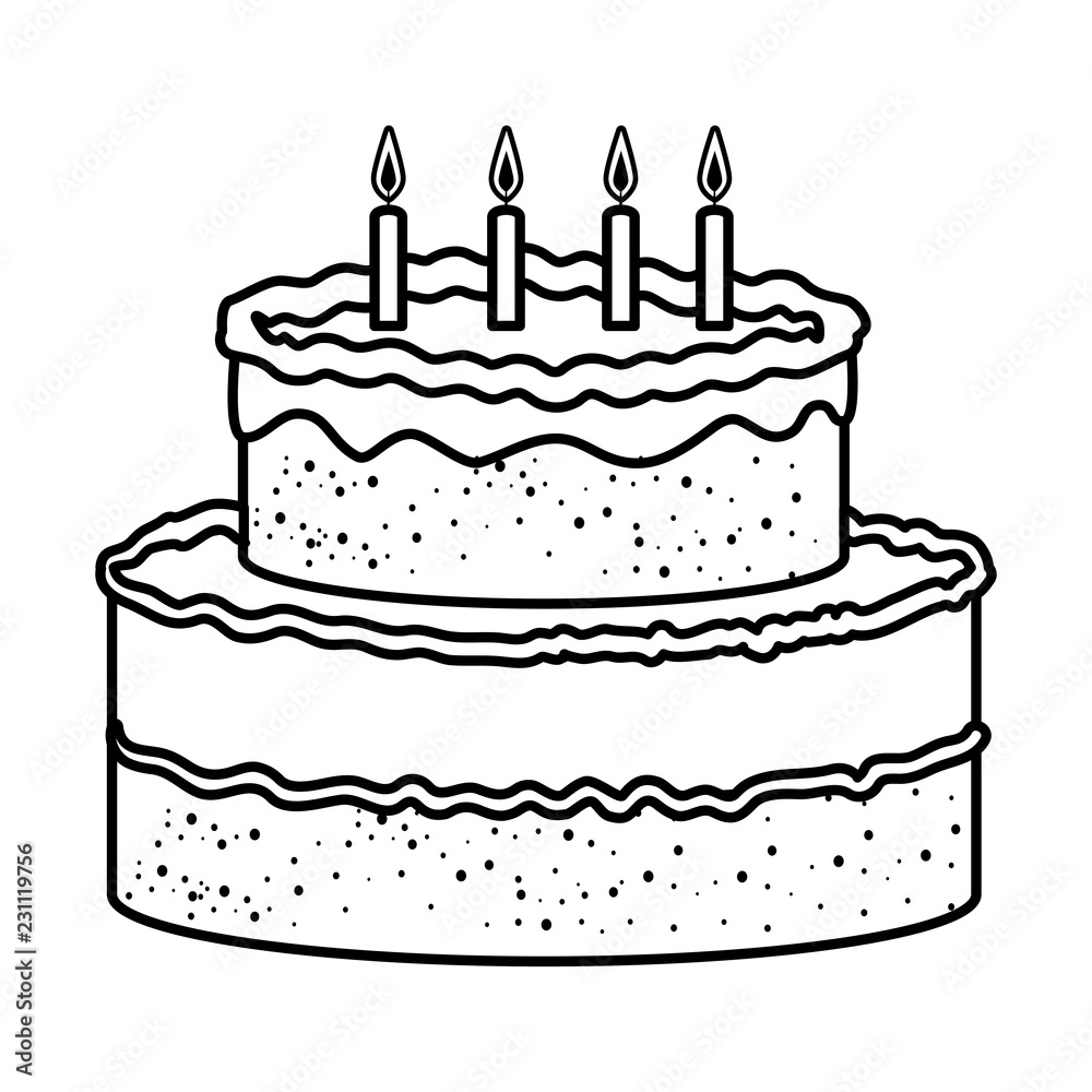 delicious cake celebration icon delicious cake celebration icon