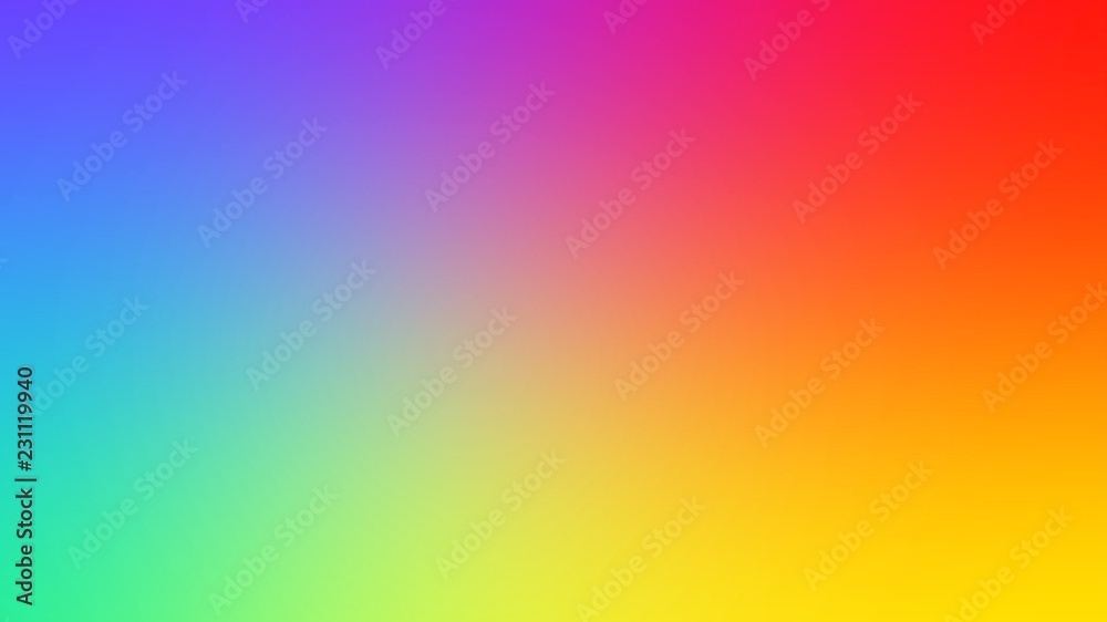 Abstract blurred gradient background in bright colors. Colorful smooth illustration - obrazy, fototapety, plakaty 