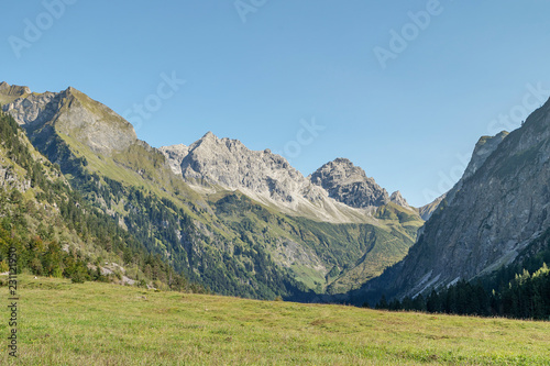 Close-up-View to Oytal Mountain Panorama / Bavaria
