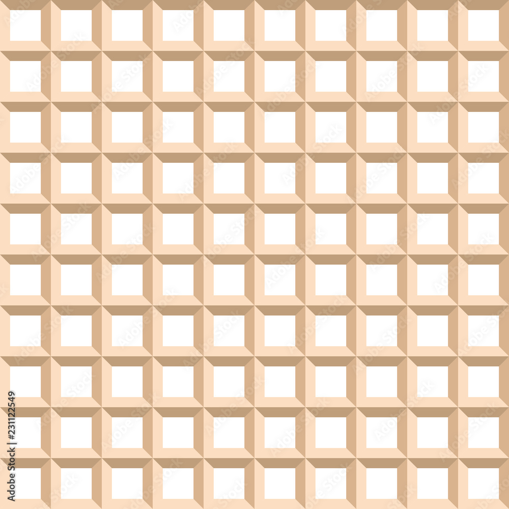 Seamless background. Modern ornament with volume repeating squares. Geometric pattern Seamless background. Modern ornament with volume repeating squares. Geometric pattern