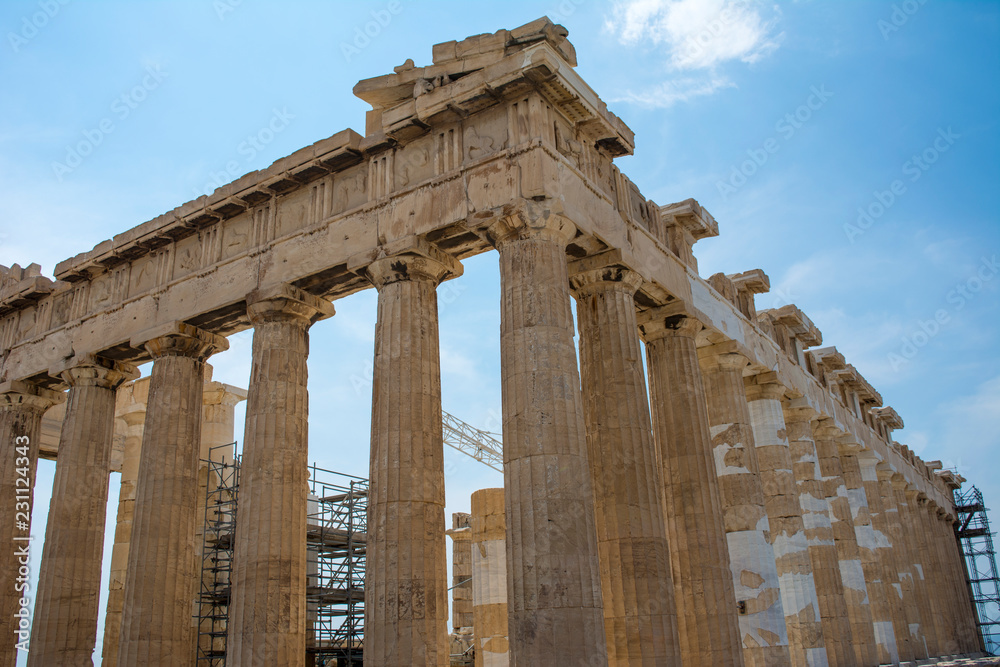 The Akropolis in the Pantheon, in Athens, Greece