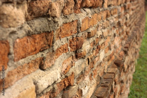 wall texture of brown brick