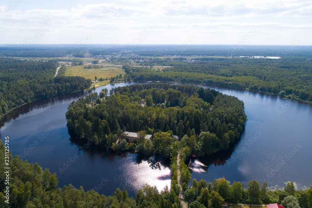 Lake Lukovoe in the Moscow region.