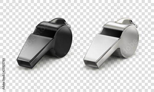 Black and white whistle