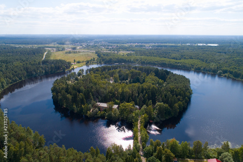 Lake Lukovoe in the Moscow region.