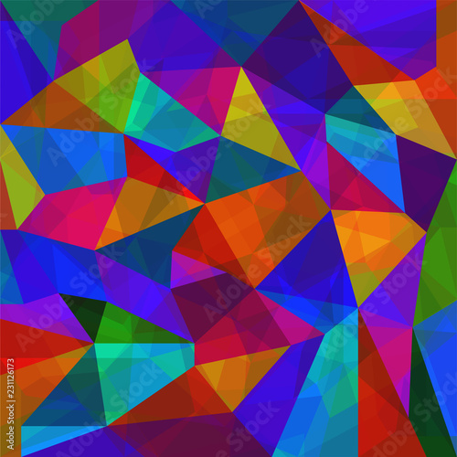 Abstract colorful geometric background from triangles. Vector