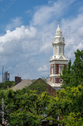 Church Steeple in the Trees