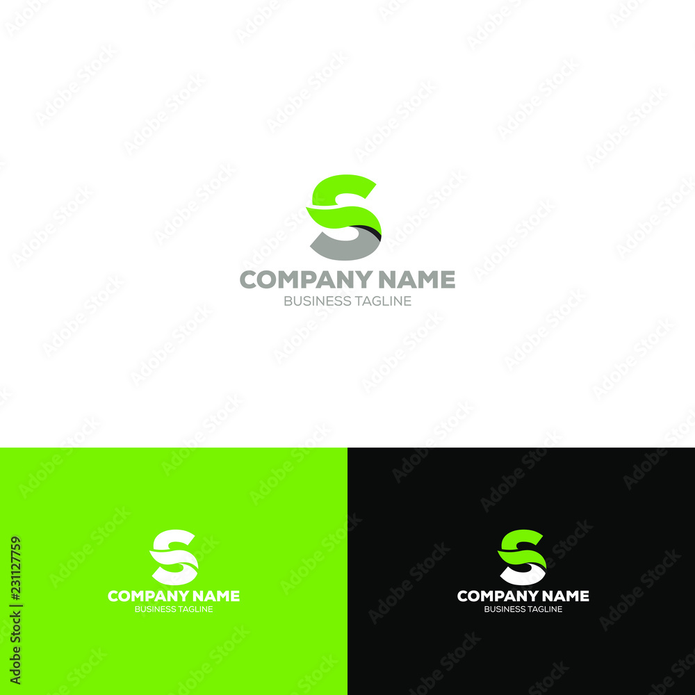 Letter S Organic Logo Template