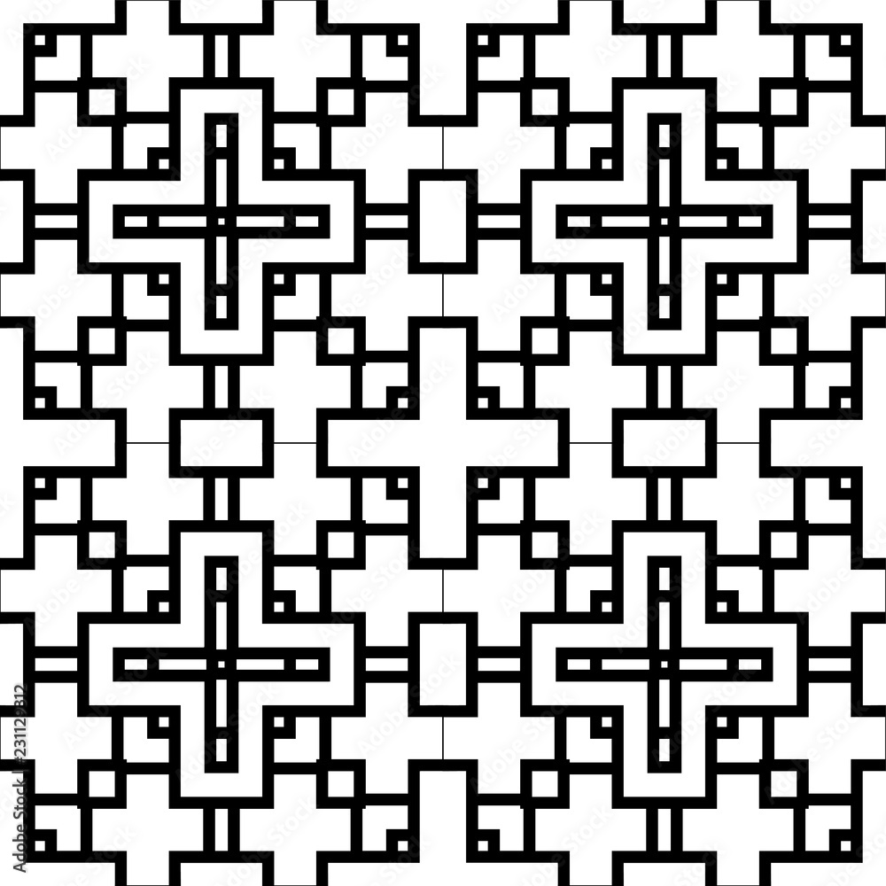 Abstract seamless black and white pattern Abstract seamless black and white pattern