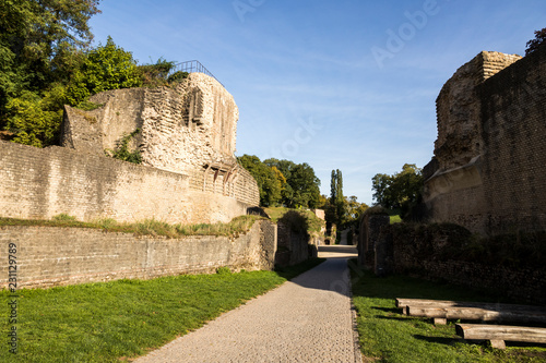 Trier, Germany. The Trier Amphitheater, a large Roman amphitheater from the ancient city of Augusta Treverorum. A World Heritage Site since 1986
