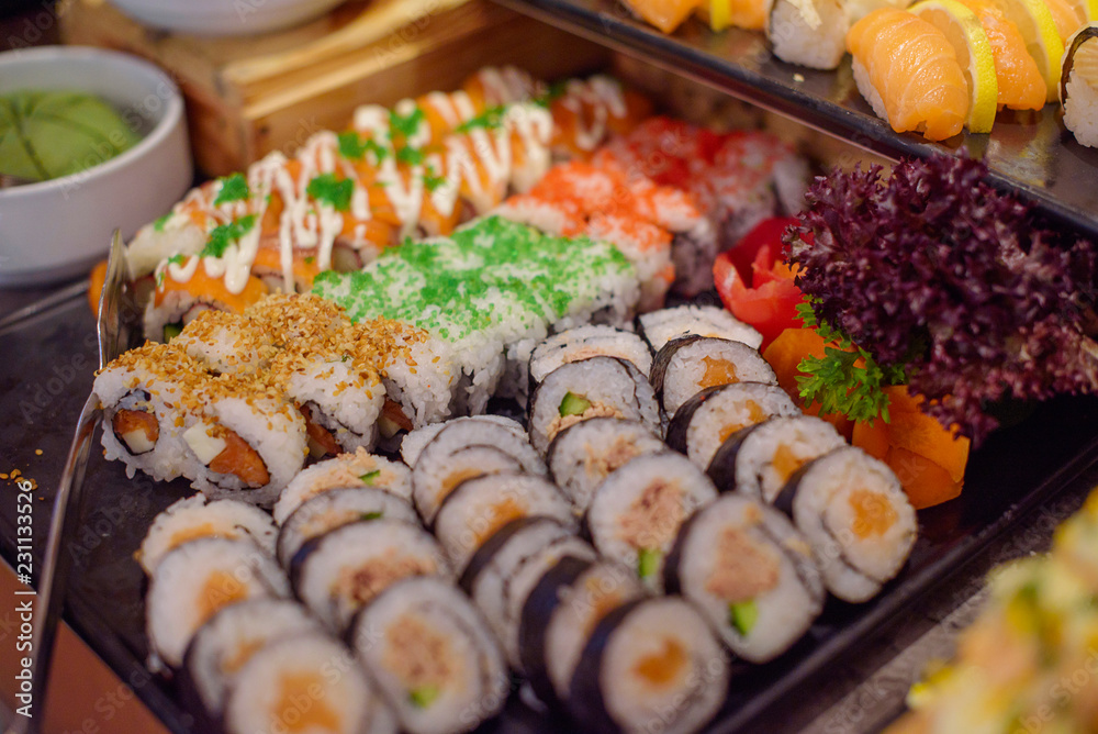 sushi on the buffet sushi on the buffet