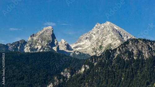 Beautiful view of the famous Watzmann Berchtesgaden-Bavaria-Germany