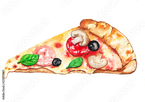 PizzaWatercolor