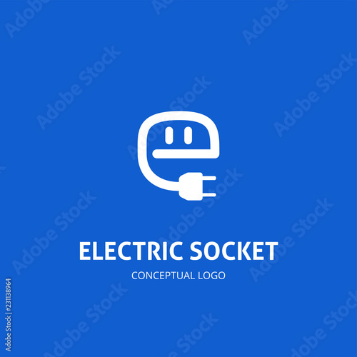 Abstract Logo of Electric Socket