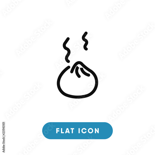 Dumpling vector icon